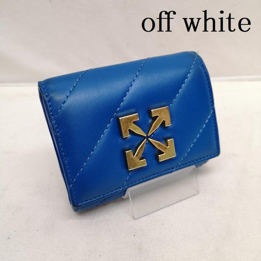 オフホワイト off white 財布 コンパクト財布 Jackhammer 2 Piece 財布 カードケース セット - 青 / ブルー / blue メンズ USED 古着 中古 50124400