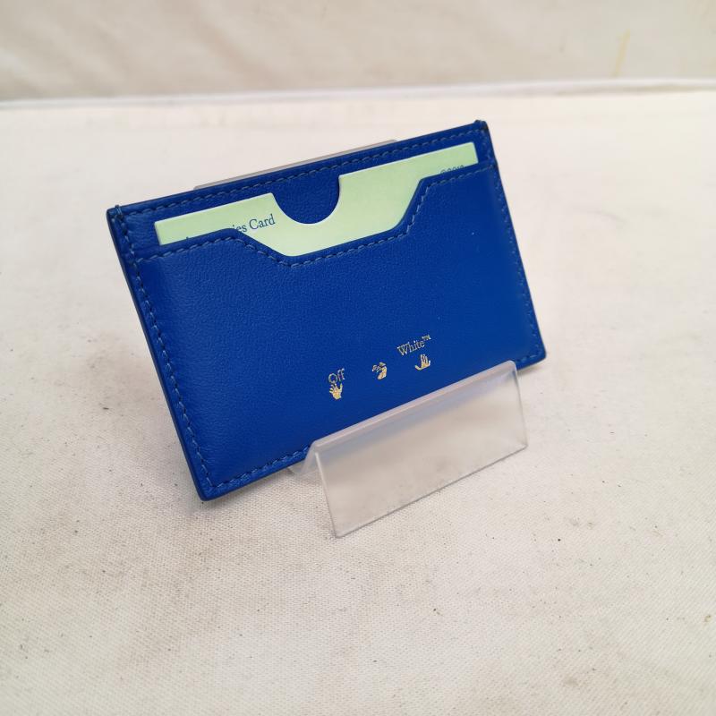 オフホワイト off white 財布 コンパクト財布 Jackhammer 2 Piece 財布 カードケース セット - 青 / ブルー / blue メンズ USED 古着 中古 50124400