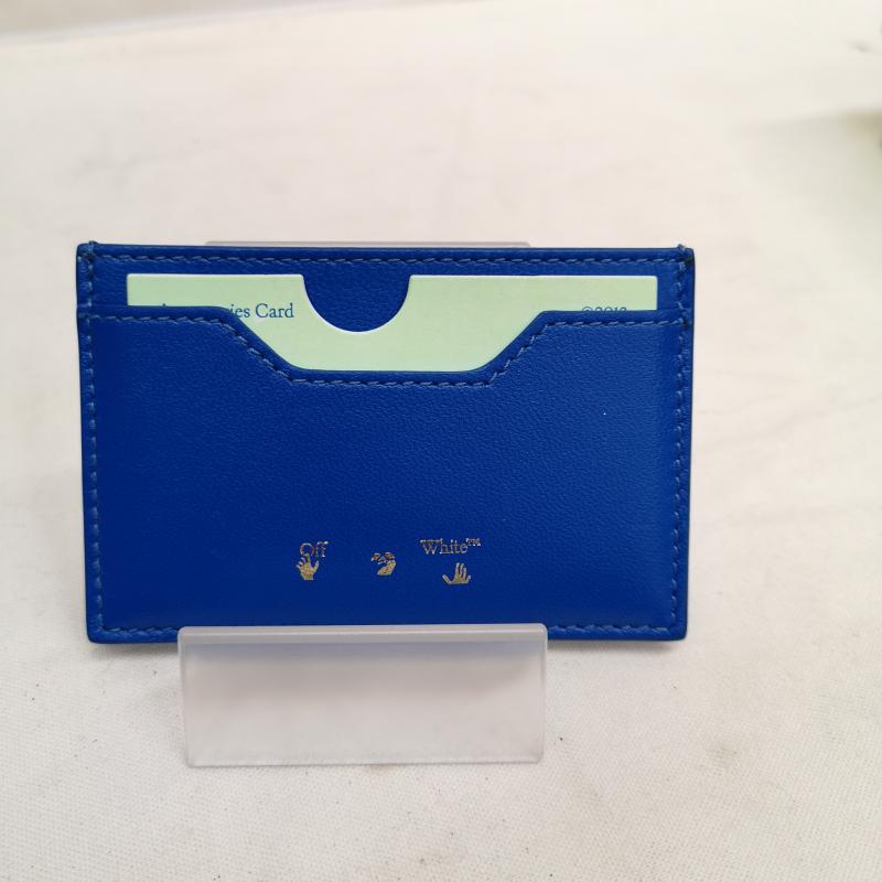 オフホワイト off white 財布 コンパクト財布 Jackhammer 2 Piece 財布 カードケース セット - 青 / ブルー / blue メンズ USED 古着 中古 50124400