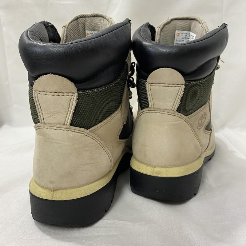ティンバーランド Timberland ブーツ ショートブーツ FIELD BOOT トレッキングブーツ カーキ×グリーン US9/27cm US：9 ロゴ、文字 カーキ / カーキ / khaki X 緑 / グリーン / green メンズ USED 古着 中古 50124787