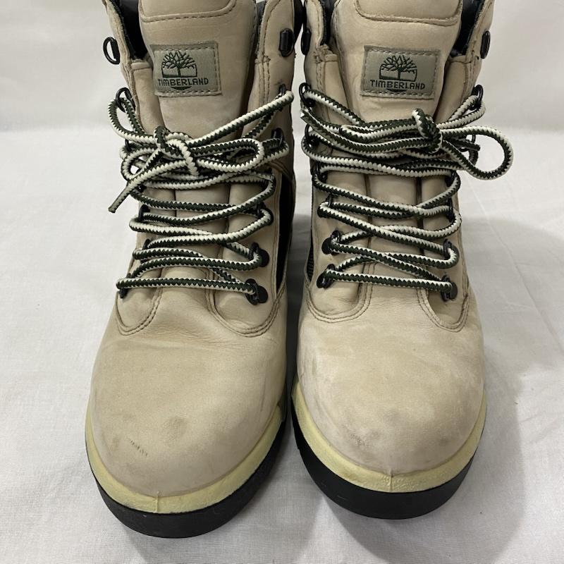 ティンバーランド Timberland ブーツ ショートブーツ FIELD BOOT トレッキングブーツ カーキ×グリーン US9/27cm US：9 ロゴ、文字 カーキ / カーキ / khaki X 緑 / グリーン / green メンズ USED 古着 中古 50124787