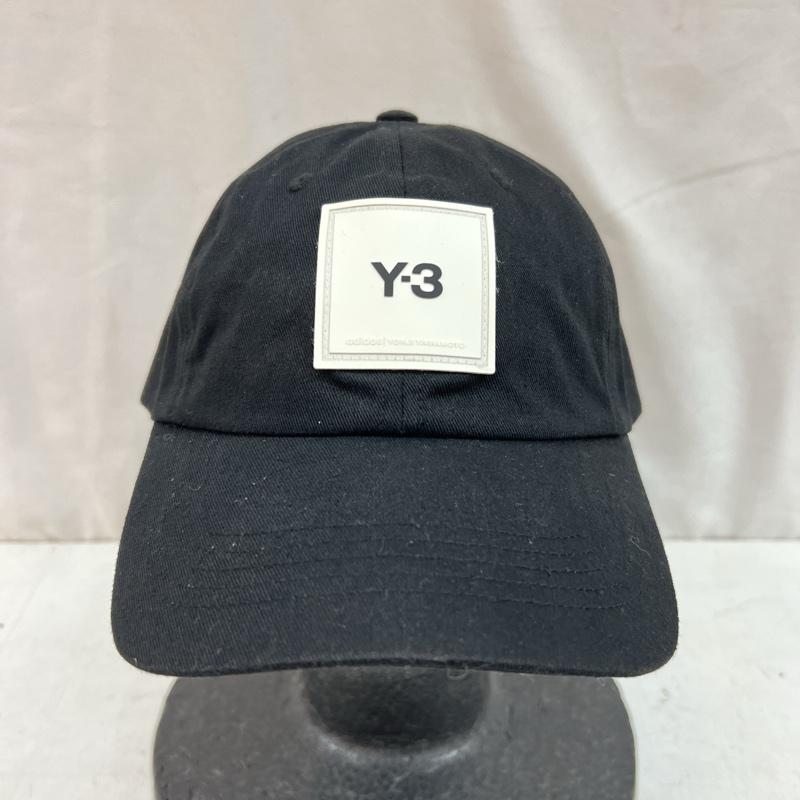 ワイスリー Y-3 帽子 キャップ F2143 Y-3 SQL CAP スクエアラベルキャップ YOHJI YAMAMOTO ヨウジヤマモト - 黒 / ブラック / black メンズ USED 古着 中古 50124824