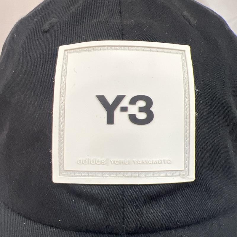 ワイスリー Y-3 帽子 キャップ F2143 Y-3 SQL CAP スクエアラベルキャップ YOHJI YAMAMOTO ヨウジヤマモト - 黒 / ブラック / black メンズ USED 古着 中古 50124824