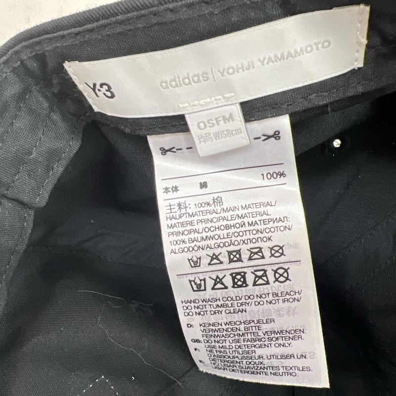 ワイスリー Y-3 帽子 キャップ F2143 Y-3 SQL CAP スクエアラベルキャップ YOHJI YAMAMOTO ヨウジヤマモト - 黒 / ブラック / black メンズ USED 古着 中古 50124824