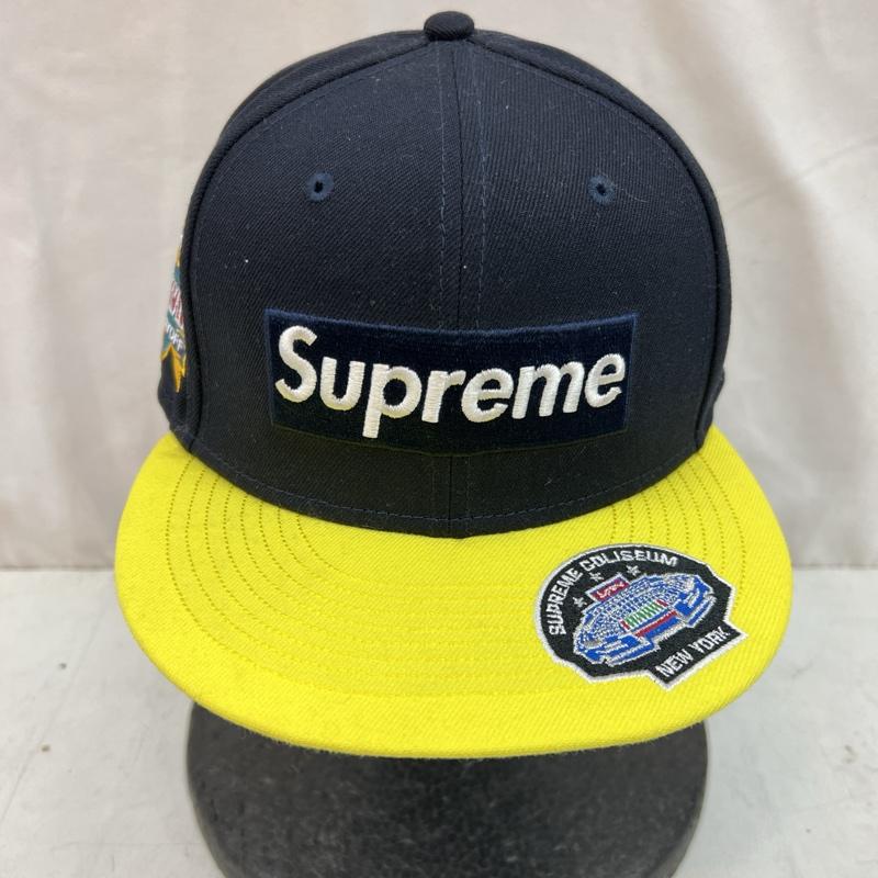 シュプリーム Supreme 帽子 キャップ 23AW CHAMPIONSHIPS BOX LOGO NEW ERA チャンピオンシップ ボックスロゴ - 紺 / ネイビー / navy X 黄 / イエロー / yellow メンズ USED 古着 中古 50124826
