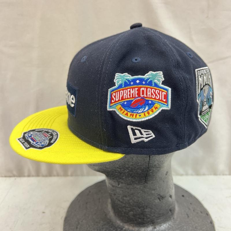シュプリーム Supreme 帽子 キャップ 23AW CHAMPIONSHIPS BOX LOGO NEW ERA チャンピオンシップ ボックスロゴ - 紺 / ネイビー / navy X 黄 / イエロー / yellow メンズ USED 古着 中古 50124826