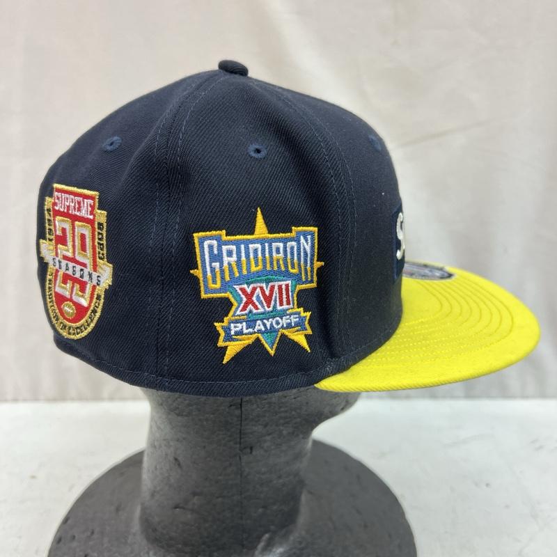 シュプリーム Supreme 帽子 キャップ 23AW CHAMPIONSHIPS BOX LOGO NEW ERA チャンピオンシップ ボックスロゴ - 紺 / ネイビー / navy X 黄 / イエロー / yellow メンズ USED 古着 中古 50124826