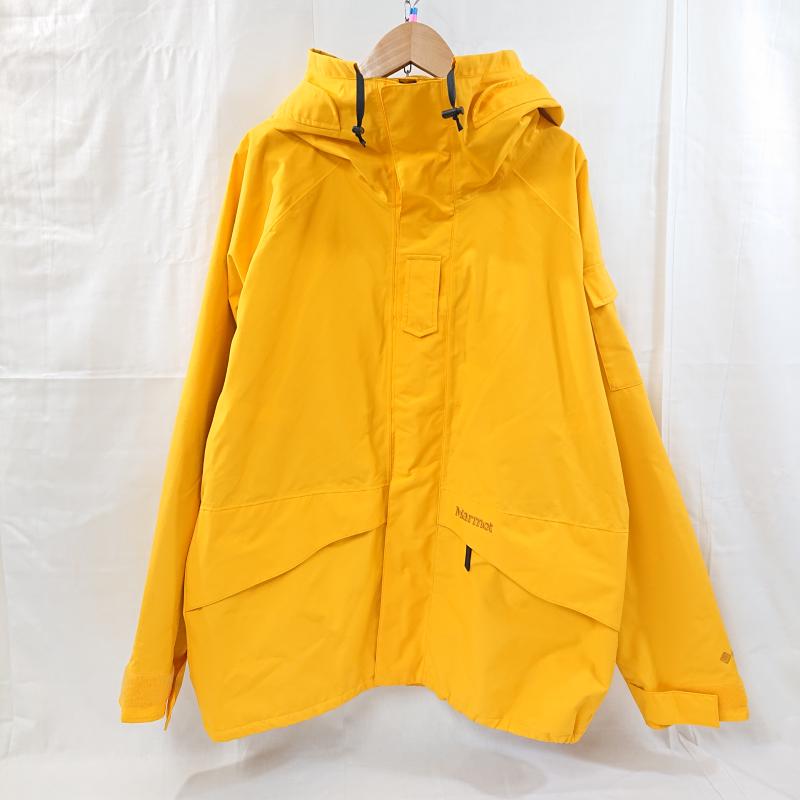 マーモット Marmot ジャケット、上着 ジャンパー、ブルゾン Marmot × STABRIDGE マーモット×スタブリッジ マウンテンパーカー GEN1 AW PARKA TSFMR211AP GORE-TEX ゴアテックス L 無地 X ロゴ、文字 X 刺繍 黄 / イエロー / yellow メンズ USED 古着 中古 50124894