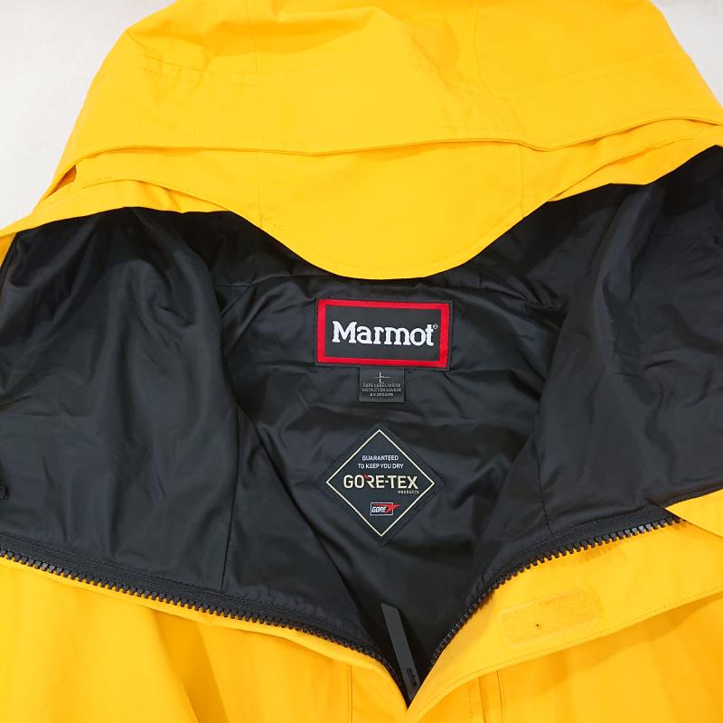 マーモット Marmot ジャケット、上着 ジャンパー、ブルゾン Marmot × STABRIDGE マーモット×スタブリッジ マウンテンパーカー GEN1 AW PARKA TSFMR211AP GORE-TEX ゴアテックス L 無地 X ロゴ、文字 X 刺繍 黄 / イエロー / yellow メンズ USED 古着 中古 50124894