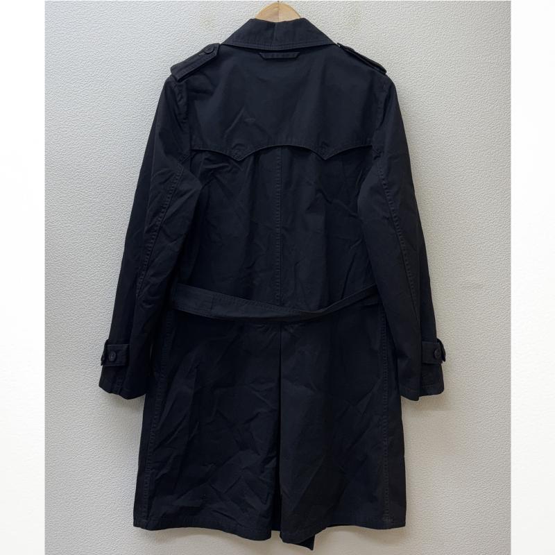 ブルーブルー BLUE BLUE コート トレンチコート 700057-544 JK1647 日本製 ベルト付 トレンチ 1 黒 / ブラック / black メンズ USED 古着 中古 50124933