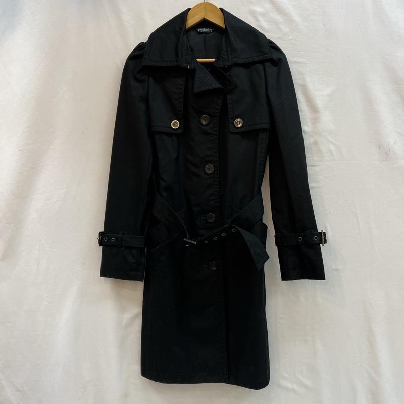 ヒステリックグラマー HYSTERIC GLAMOUR コート トレンチコート シングル トレンチコート y2k ビンテージ FREE 黒 / ブラック / black レディース USED 古着 中古 50124974