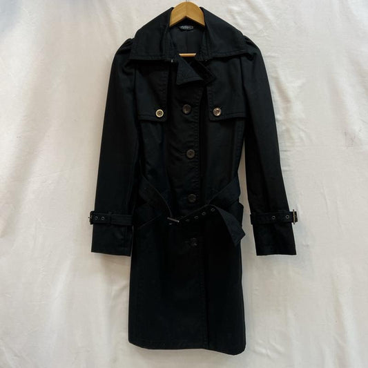 ヒステリックグラマー HYSTERIC GLAMOUR コート トレンチコート シングル トレンチコート y2k ビンテージ FREE 黒 / ブラック / black レディース USED 古着 中古 50124974