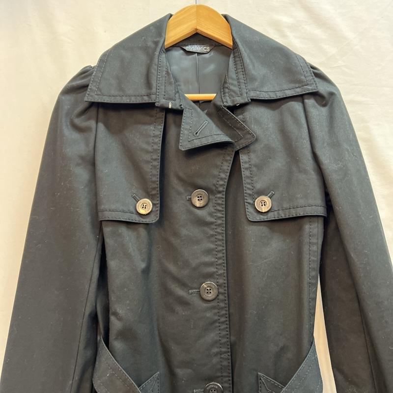ヒステリックグラマー HYSTERIC GLAMOUR コート トレンチコート シングル トレンチコート y2k ビンテージ FREE 黒 / ブラック / black レディース USED 古着 中古 50124974