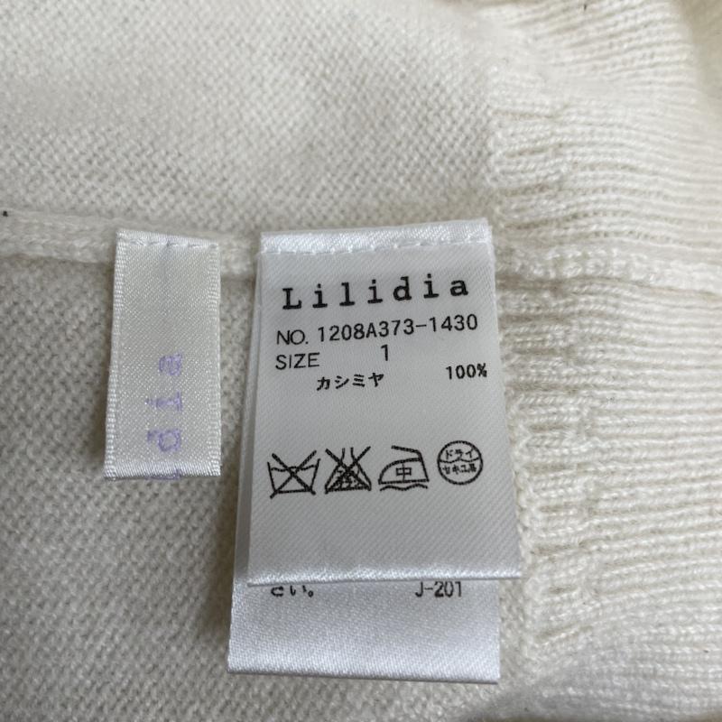リリディア Lilidia ニット、セーター 長袖 カシミヤ 100％ ニット タートルネック セーター 長袖 ロング丈 1 無地 白 / ホワイト / white レディース USED 古着 中古 50125005