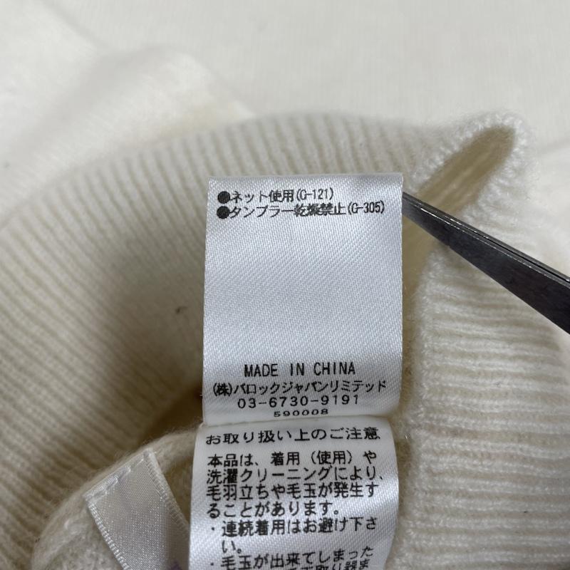 リリディア Lilidia ニット、セーター 長袖 カシミヤ 100％ ニット タートルネック セーター 長袖 ロング丈 1 無地 白 / ホワイト / white レディース USED 古着 中古 50125005