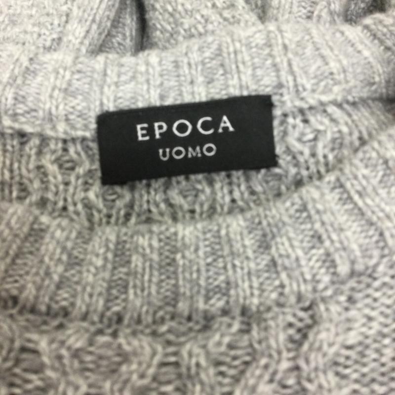 エポカウォモ EPOCA UOMO ニット、セーター 長袖 epoca uomo M1N23-262-05 クルーネック 46 灰 / グレー / gray メンズ USED 古着 中古 50125035