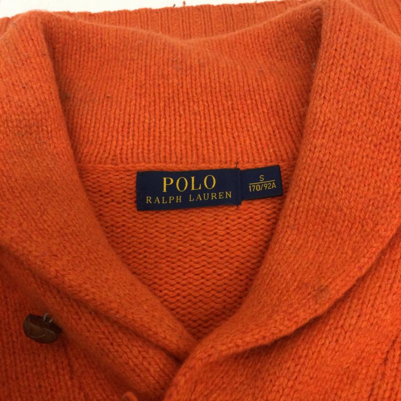 ポロラルフローレン POLO RALPH LAUREN ニット、セーター 長袖 ポロラルフローレン　ニット　厚手　ショールカラー S 無地 橙 / オレンジ / orange メンズ USED 古着 中古 50125054
