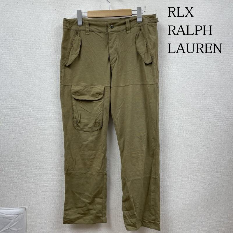 アールエルエックスラルフローレン RLXRALPHLAUREN パンツ ワークパンツ、ペインターパンツ 立体裁断 ポケット カーゴ パンツ イージーテーパード ボタンフライ S 無地 カーキ / カーキ / khaki メンズ USED 古着 中古 50125069