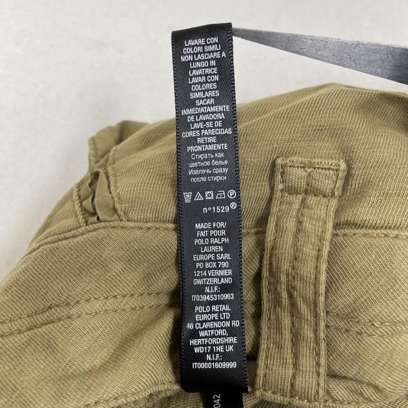 アールエルエックスラルフローレン RLXRALPHLAUREN パンツ ワークパンツ、ペインターパンツ 立体裁断 ポケット カーゴ パンツ イージーテーパード ボタンフライ S 無地 カーキ / カーキ / khaki メンズ USED 古着 中古 50125069