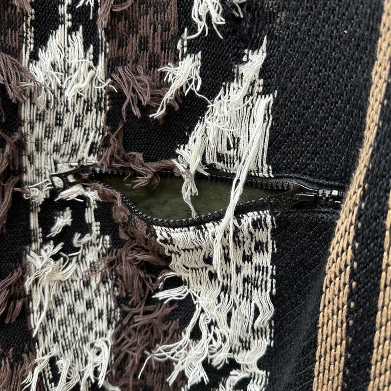 サカイ Sacai ニット、セーター 長袖 22SS Rug Jacquard Knit Pullover ナイロン 切替 ラグ ジャガード ニット 22-02749M 1 マルチカラー / マルチカラー / multicolor メンズ USED 古着 中古 50125090
