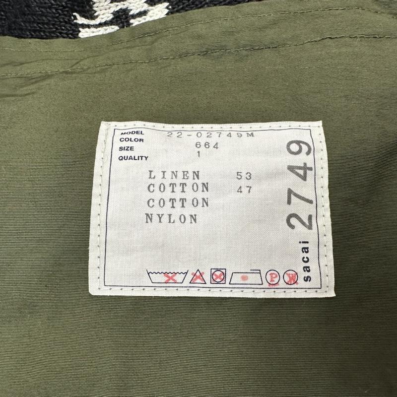 サカイ Sacai ニット、セーター 長袖 22SS Rug Jacquard Knit Pullover ナイロン 切替 ラグ ジャガード ニット 22-02749M 1 マルチカラー / マルチカラー / multicolor メンズ USED 古着 中古 50125090