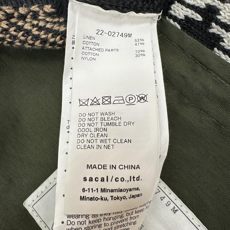サカイ Sacai ニット、セーター 長袖 22SS Rug Jacquard Knit Pullover ナイロン 切替 ラグ ジャガード ニット 22-02749M 1 マルチカラー / マルチカラー / multicolor メンズ USED 古着 中古 50125090