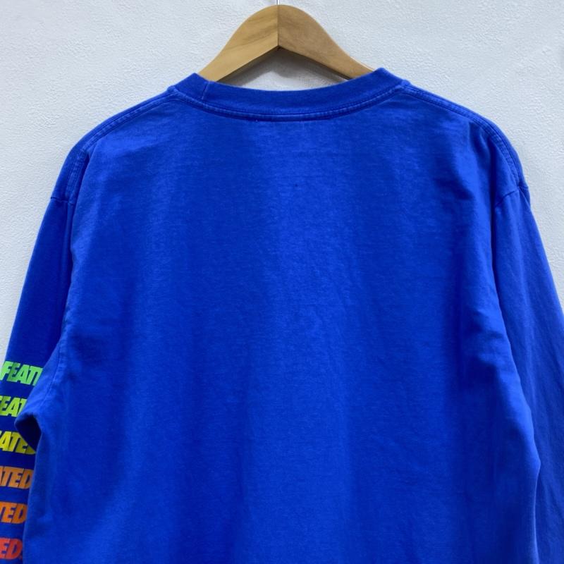 アンディフィーテッド UNDEFEATED Tシャツ 長袖 クルーネック 袖ロゴ プリント 190077001013 M ロゴ、文字 X プリント 青 / ブルー / blue メンズ USED 古着 中古 50125152