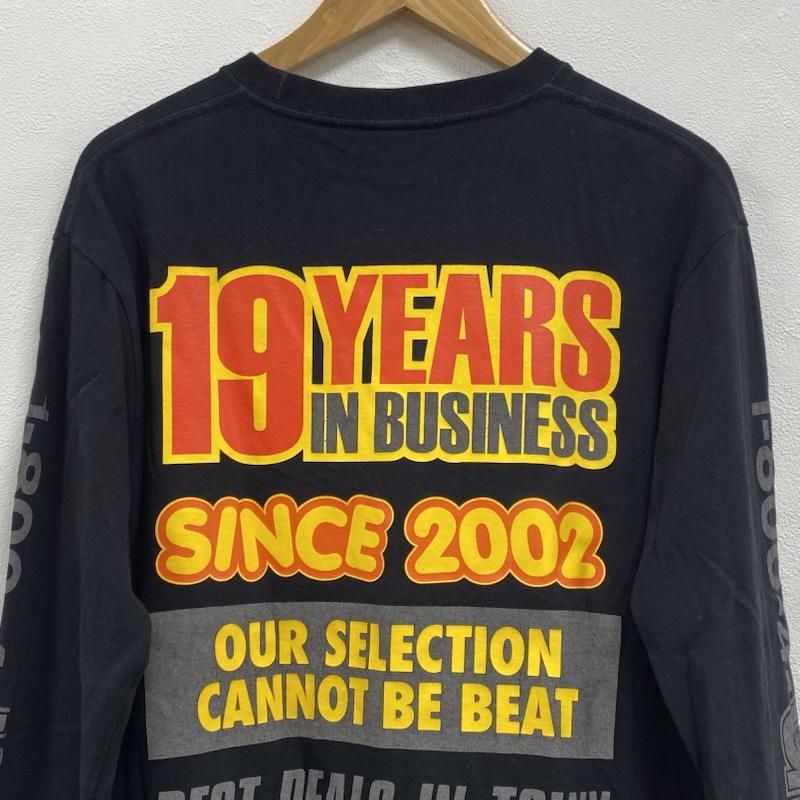 アンディフィーテッド UNDEFEATED Tシャツ 長袖 クルーネック 袖ロゴ 両面プリント 207078001004 M ロゴ、文字 X プリント 黒 / ブラック / black メンズ USED 古着 中古 50125154