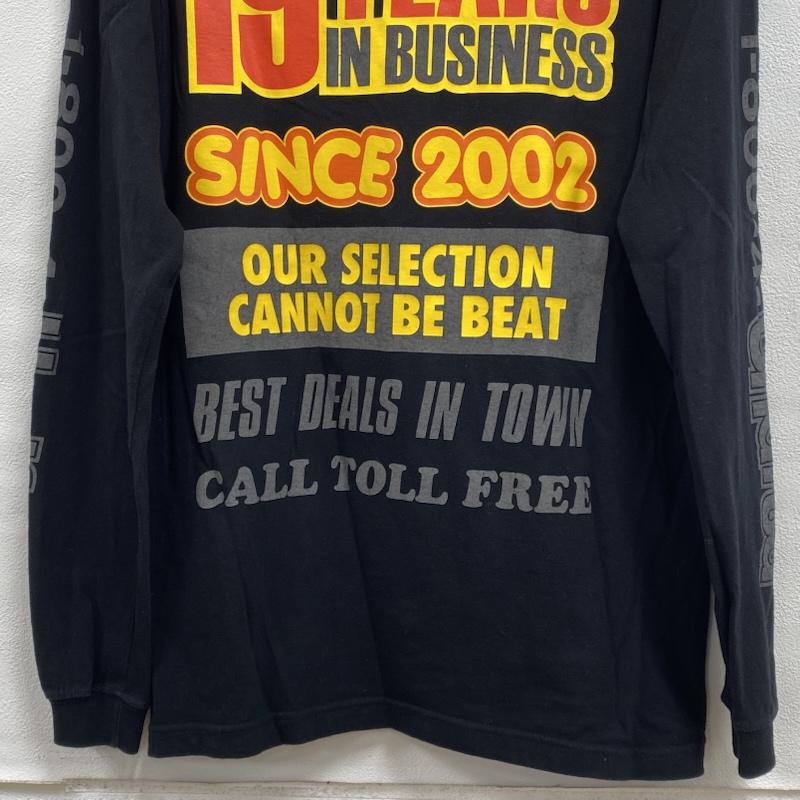 アンディフィーテッド UNDEFEATED Tシャツ 長袖 クルーネック 袖ロゴ 両面プリント 207078001004 M ロゴ、文字 X プリント 黒 / ブラック / black メンズ USED 古着 中古 50125154