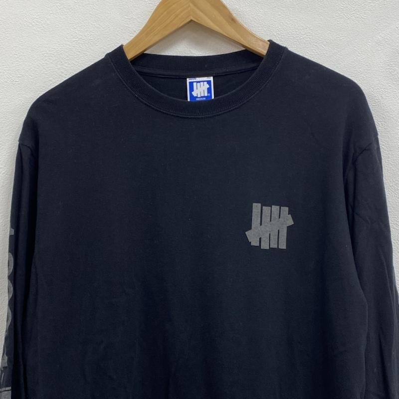 アンディフィーテッド UNDEFEATED Tシャツ 長袖 クルーネック 袖ロゴ 両面プリント 207078001004 M ロゴ、文字 X プリント 黒 / ブラック / black メンズ USED 古着 中古 50125154