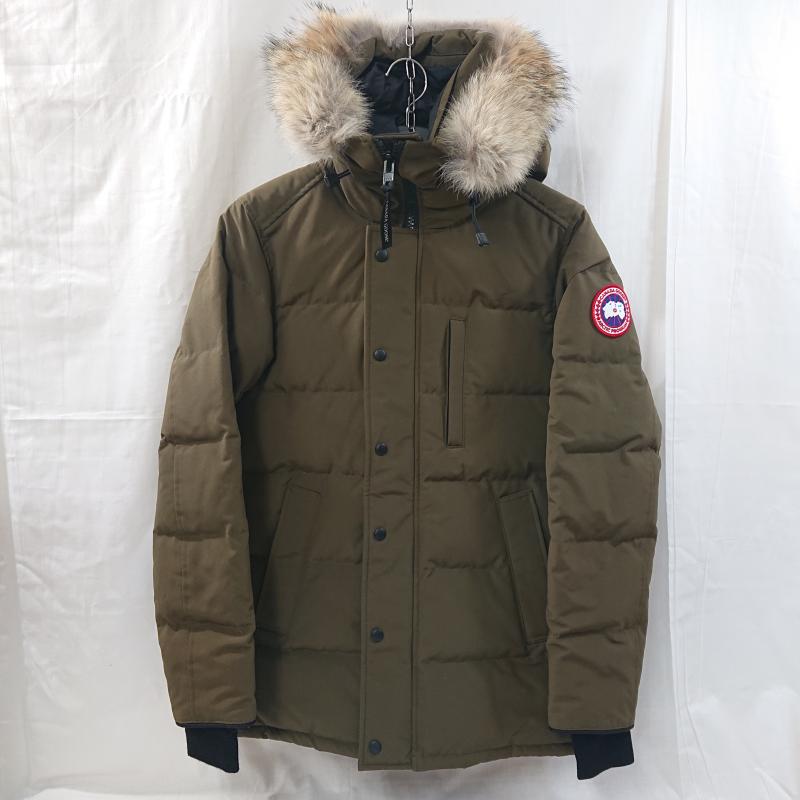 カナダグース CANADA GOOSE ジャケット、上着 ダウンジャケット CANADA GOOSE カナダグース CARSON PARKA FF カーソンパーカ 3805MA 01T-01769815 S 無地 X ロゴ、文字 カーキ / カーキ / khaki メンズ USED 古着 中古 50125199