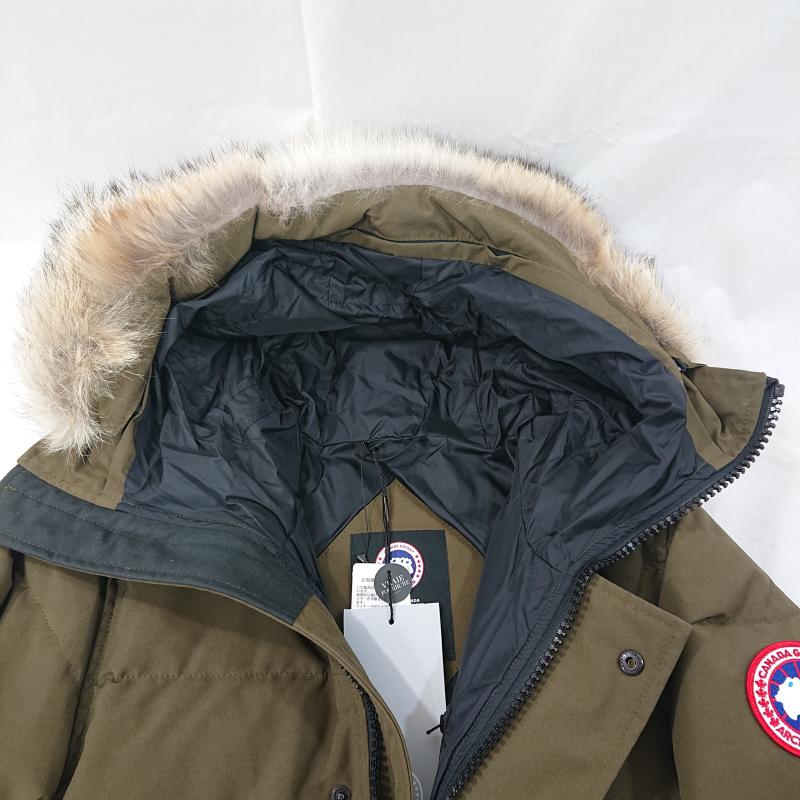 カナダグース CANADA GOOSE ジャケット、上着 ダウンジャケット CANADA GOOSE カナダグース CARSON PARKA FF カーソンパーカ 3805MA 01T-01769815 S 無地 X ロゴ、文字 カーキ / カーキ / khaki メンズ USED 古着 中古 50125199