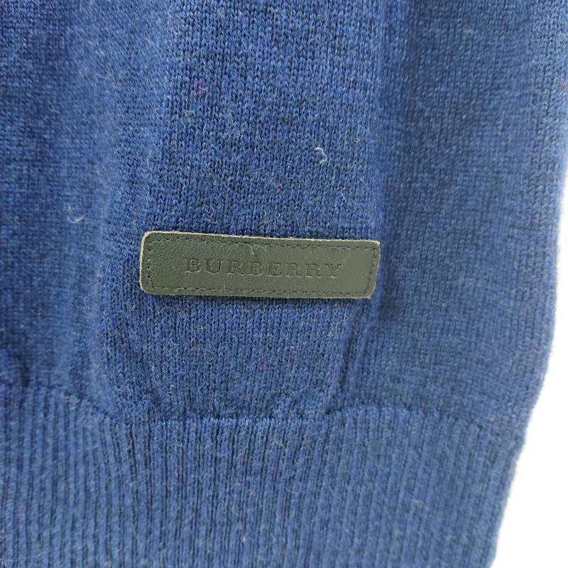 バーバリーロンドン Burberry London ベスト ベスト Burberry London バーバリーロンドン ニットベスト Vネック LL 無地 X ワンポイント X ロゴ、文字 紺 / ネイビー / navy メンズ USED 古着 中古 50125234