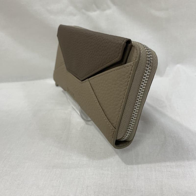 バルコス BARCOS 財布 長財布 ベロニカ シュリンクレザーバイカラーロングウォレット ベージュ 長財布 レザーウォレット ロゴ、文字 ベージュ / ベージュ / beige レディース USED 古着 中古 50125235