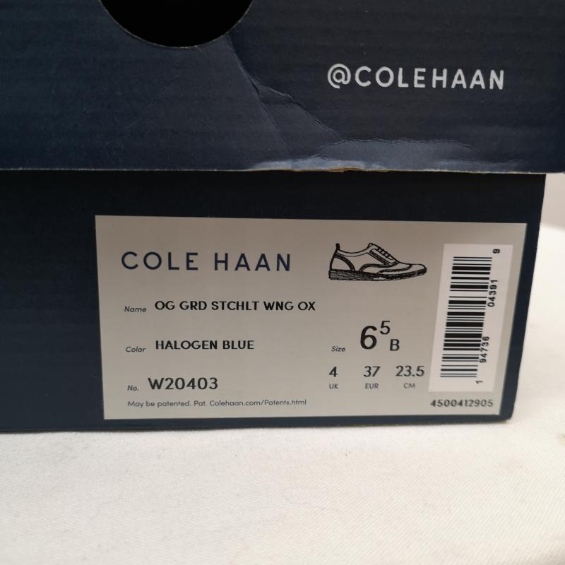 コールハーン COLE HAAN 革靴 革靴 ウィングチップ エナメル ルナグランド 23.5cm 銀 / シルバー / silver color レディース USED 古着 中古 50125273
