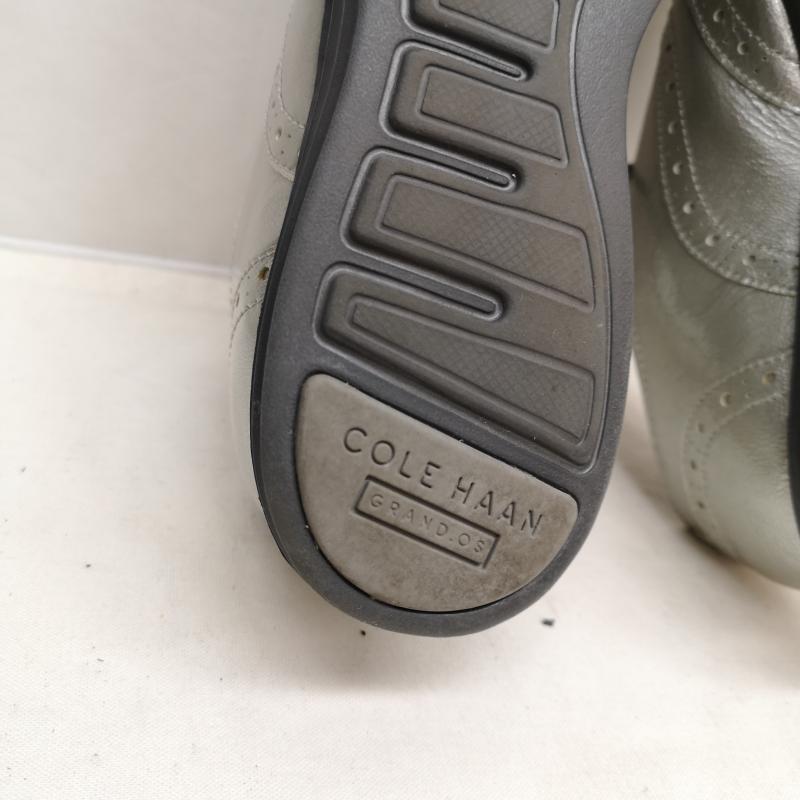 コールハーン COLE HAAN 革靴 革靴 ウィングチップ エナメル ルナグランド 23.5cm 銀 / シルバー / silver color レディース USED 古着 中古 50125273