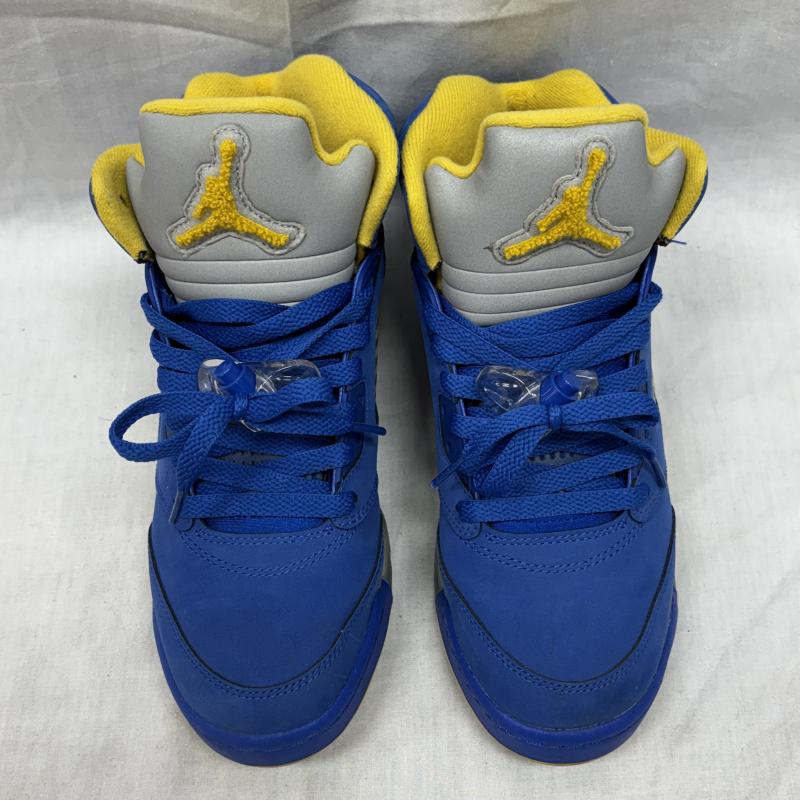ナイキ NIKE スニーカー スニーカー CI3287-400 Air Jordan 5 Laney JSP (GS) エアジョーダン5 レトロ レイニー ビッグキッズ 24.0cm ボーイズ USED 古着 中古 50125283