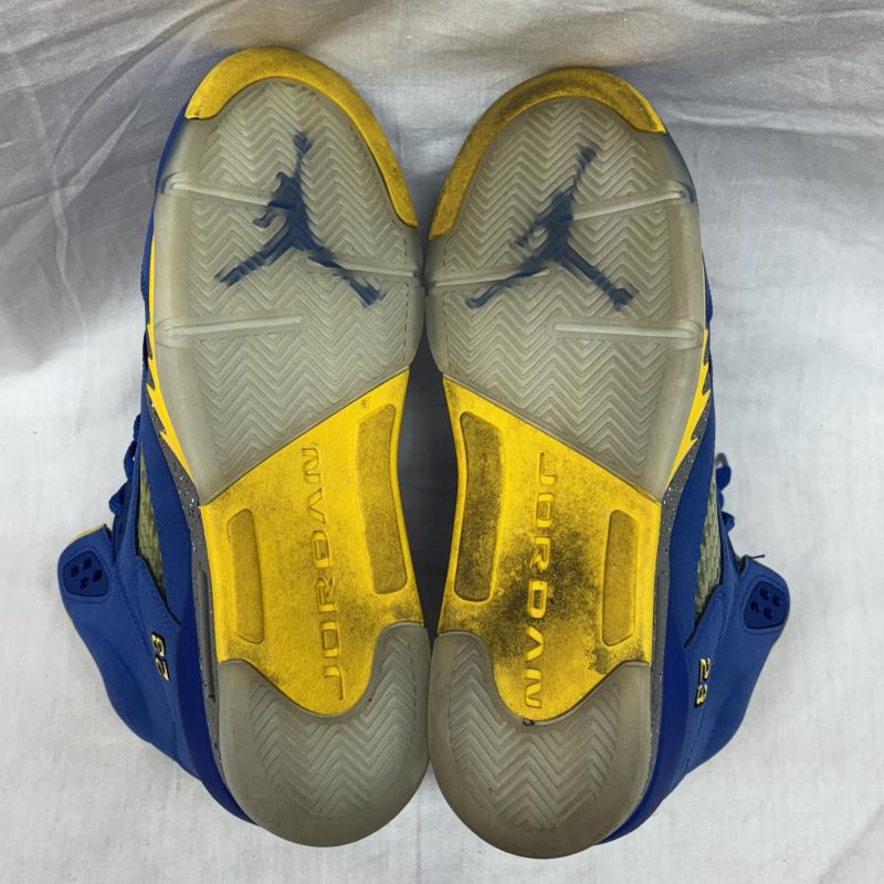 ナイキ NIKE スニーカー スニーカー CI3287-400 Air Jordan 5 Laney JSP (GS) エアジョーダン5 レトロ レイニー ビッグキッズ 24.0cm ボーイズ USED 古着 中古 50125283