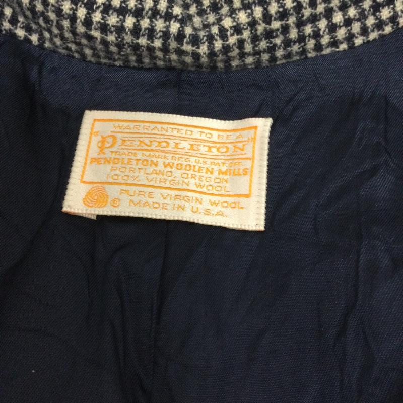 ペンドルトン PENDLETON ジャケット、上着 ジャケット、ブレザー ペンドルトン T402-290 ウールジャケット　USA製 8 千鳥格子 灰 / グレー / gray レディース USED 古着 中古 50125299
