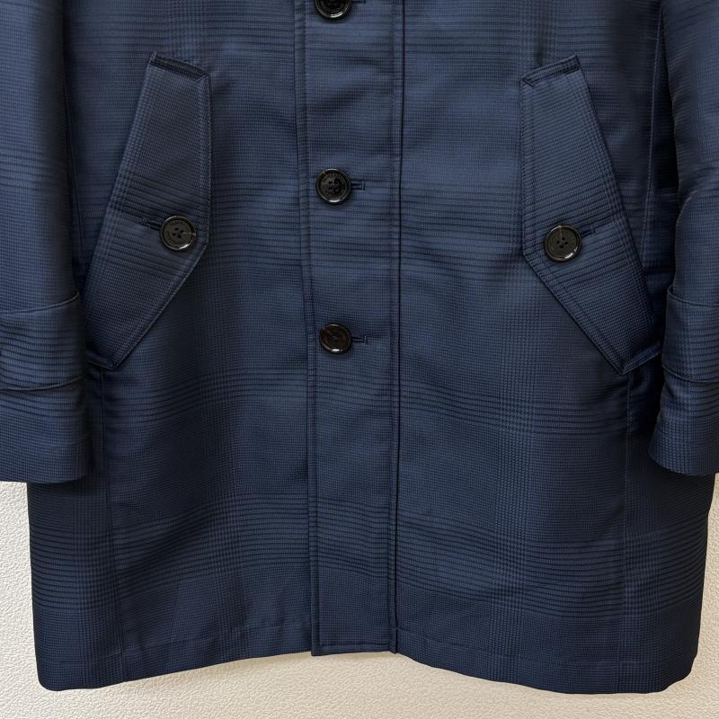 ブラックレーベル・クレストブリッジ BLACK LABEL CRESTBRIDGE コート ダウンコート 51F11-611-28 グレンチェック柄 ダウンライナー フード ミドル丈 2WAY M 紺 / ネイビー / navy メンズ USED 古着 中古 50125531