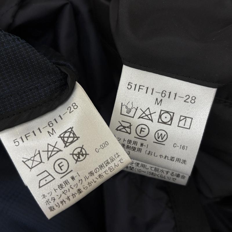ブラックレーベル・クレストブリッジ BLACK LABEL CRESTBRIDGE コート ダウンコート 51F11-611-28 グレンチェック柄 ダウンライナー フード ミドル丈 2WAY M 紺 / ネイビー / navy メンズ USED 古着 中古 50125531