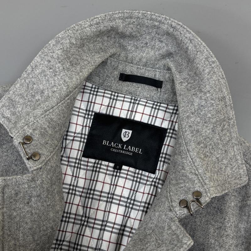 ブラックレーベル・クレストブリッジ BLACK LABEL CRESTBRIDGE コート コート一般 51B20-208-04 中綿 キルティングライナー ミドル丈 ウール ポリ シングル S 灰 / グレー / gray メンズ USED 古着 中古 50125536
