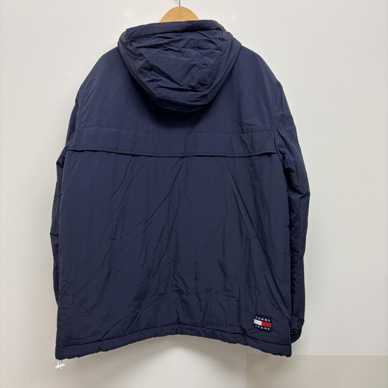 トミー ジーンズ TOMMY JEANS ジャケット、上着 ジャンパー、ブルゾン ソリッドカラーパデッドジャケット DM14448 フラッグ L 紺 / ネイビー / navy メンズ USED 古着 中古 50125594