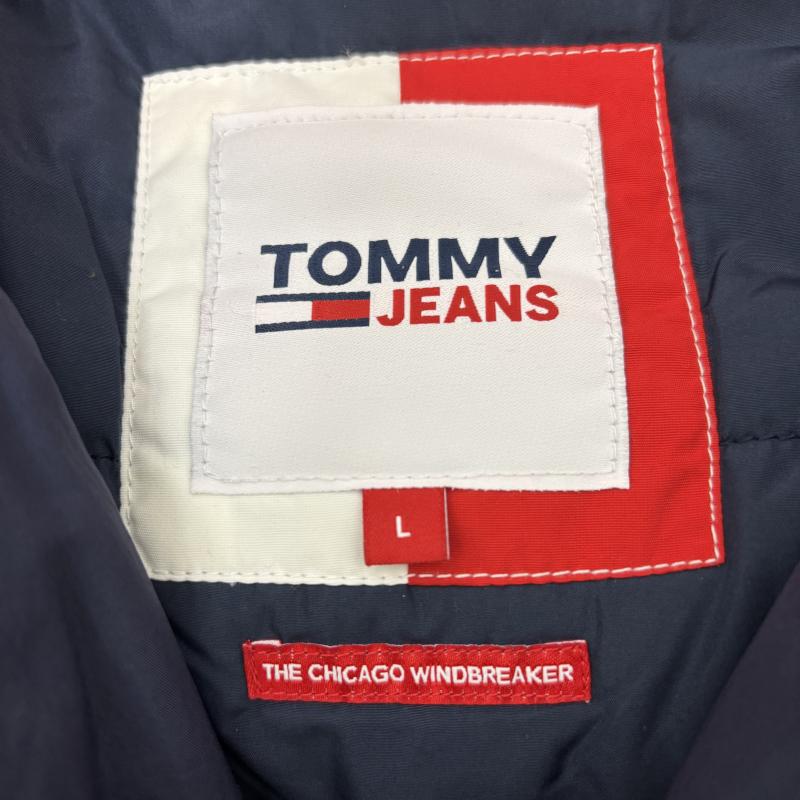 トミー ジーンズ TOMMY JEANS ジャケット、上着 ジャンパー、ブルゾン ソリッドカラーパデッドジャケット DM14448 フラッグ L 紺 / ネイビー / navy メンズ USED 古着 中古 50125594