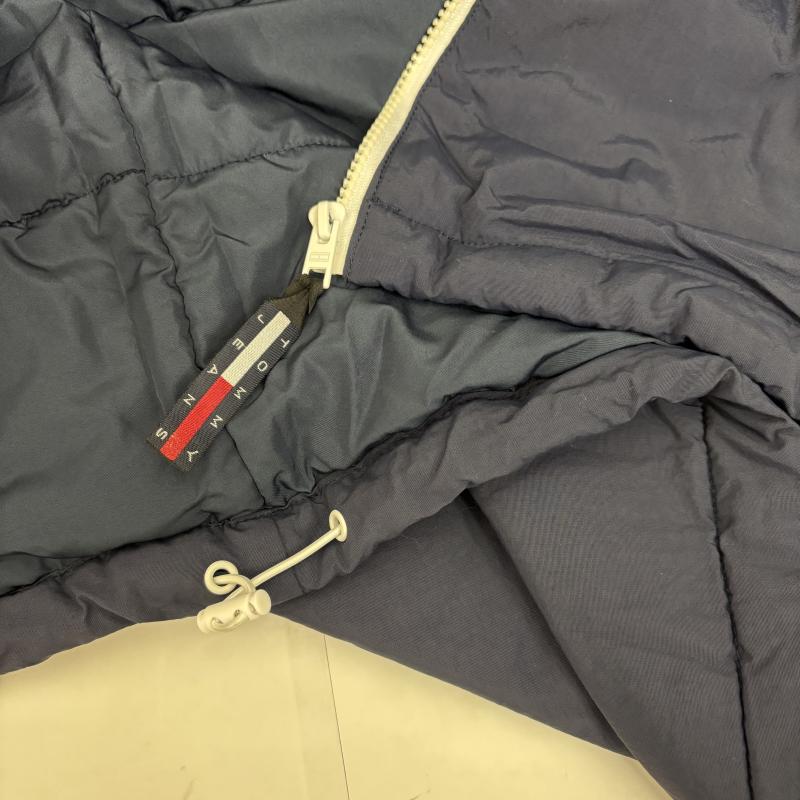 トミー ジーンズ TOMMY JEANS ジャケット、上着 ジャンパー、ブルゾン ソリッドカラーパデッドジャケット DM14448 フラッグ L 紺 / ネイビー / navy メンズ USED 古着 中古 50125594