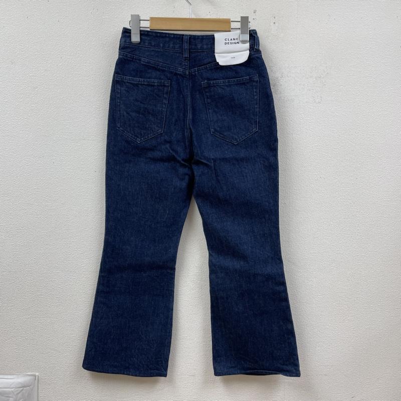クラネ CLANE パンツ デニム、ジーンズ SHORT BELL BOTTOM DENIM ベルボトムシルエット フレア ブーツカット クロップド 1 無地 インディゴ / インディゴ / Indigo レディース USED 古着 中古 50125618