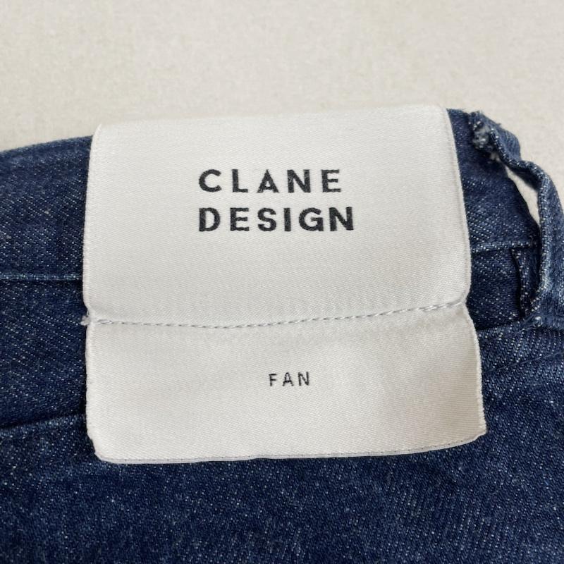 クラネ CLANE パンツ デニム、ジーンズ SHORT BELL BOTTOM DENIM ベルボトムシルエット フレア ブーツカット クロップド 1 無地 インディゴ / インディゴ / Indigo レディース USED 古着 中古 50125618