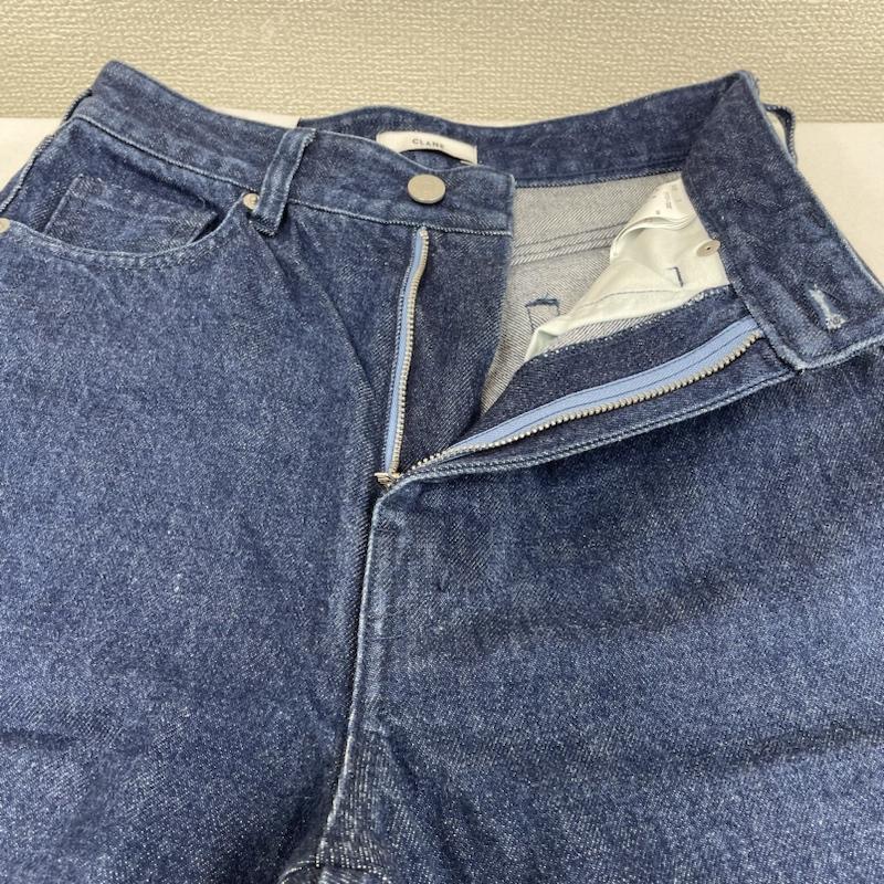 クラネ CLANE パンツ デニム、ジーンズ SHORT BELL BOTTOM DENIM ベルボトムシルエット フレア ブーツカット クロップド 1 無地 インディゴ / インディゴ / Indigo レディース USED 古着 中古 50125618