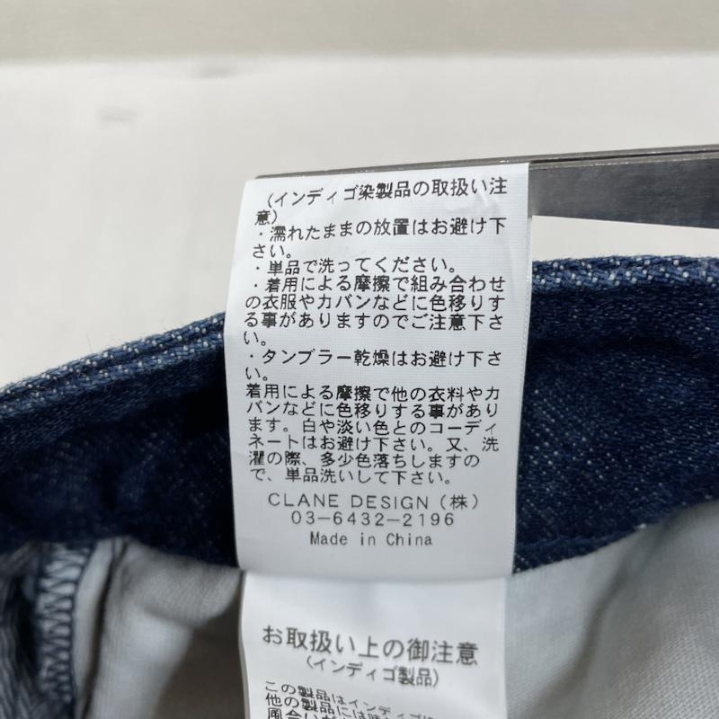クラネ CLANE パンツ デニム、ジーンズ SHORT BELL BOTTOM DENIM ベルボトムシルエット フレア ブーツカット クロップド 1 無地 インディゴ / インディゴ / Indigo レディース USED 古着 中古 50125618