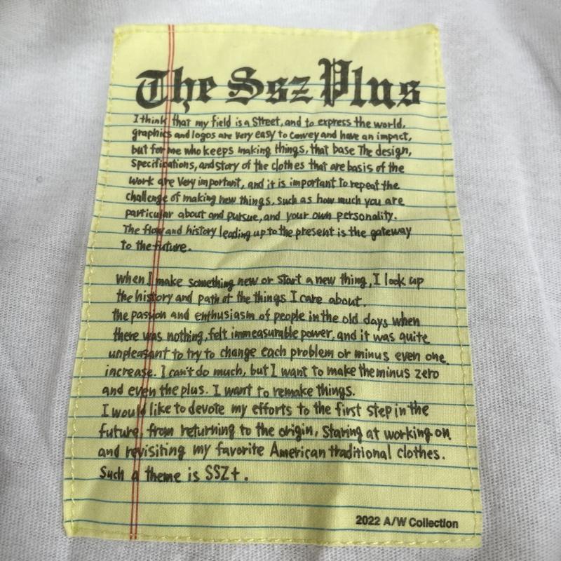 ビームス エスエスゼット BEAMS SSZ Tシャツ 半袖 半袖 Tシャツ ロゴ 刺繍 クルーネック シャツ カットソー L ロゴ、文字 X 刺繍 白 / ホワイト / white メンズ USED 古着 中古 50125657